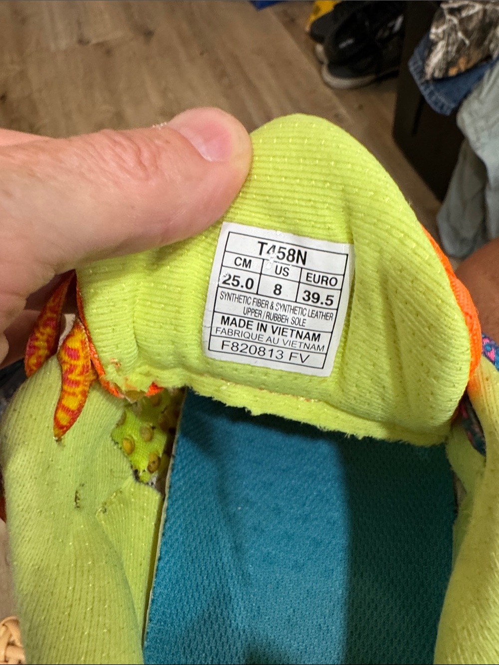 Asics Bright Multicolor Lace-Up Sneakers - Picture 4 of 4